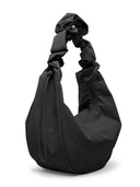 Zwarte tas moon bag ruffle