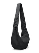 Zwarte tas moon bag ruffle
