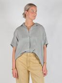 Ramie blouse grape