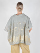 Ramie blouse grape