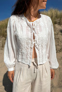 Geborduurde ludovica blouse
