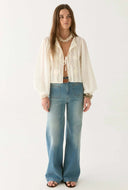Geborduurde ludovica blouse