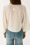 Geborduurde ludovica blouse