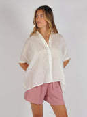Ramie blouse grape