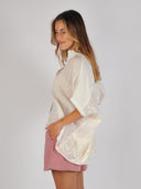 Ramie blouse grape