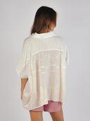 Ramie blouse grape