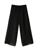 Zwarte linnen broek