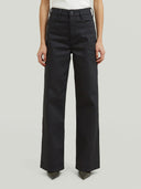 Zwarte wide leg jeans deck 2.0 high loose
