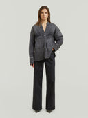 Zwarte wide leg jeans deck 2.0 high loose
