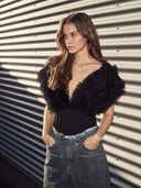 Zwarte new funky bodysuit