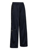 Donkerblauwe broek logo tape track tall pant