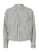 Gestreepte blouse met strasstenen sophie