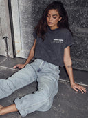 Antraciet balloon t-shirt noma