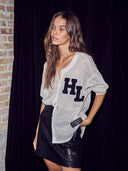 Mesh blouse drift court