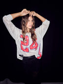 Mesh American football tee met print