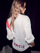 Mesh American football tee met print