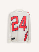 Mesh American football tee met print