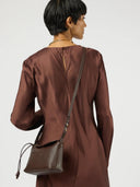 Donkerbruine tas sienna mini