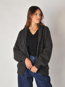 Antraciet vest fernanda