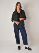 Antraciet vest fernanda