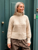 Handgebreid vest misty