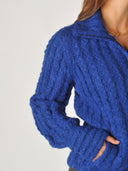 Gebreid alpaca vest ice bomber