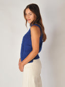 Zacht alpaca gilet met rits chaleco elisa