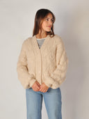 Handgebreid alpaca vest rafaela