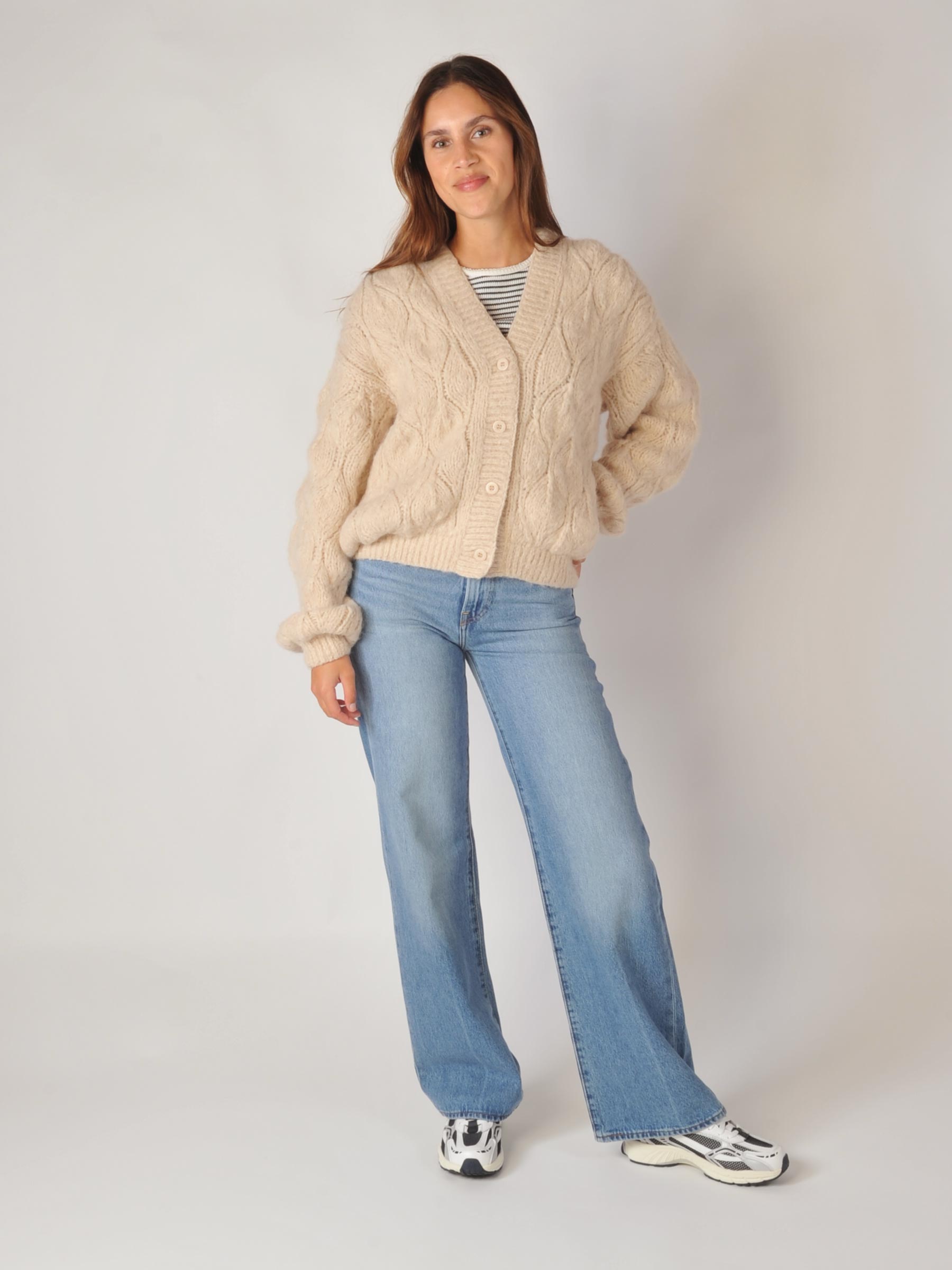 Handgebreid alpaca vest rafaela – Tally-Ho