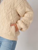 Handgebreid alpaca vest rafaela