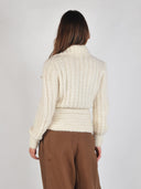Gebreid alpaca vest ice bomber