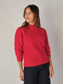 Handgebreide alpaca trui daisy