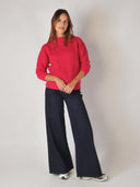 Handgebreide alpaca trui daisy