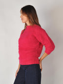 Handgebreide alpaca trui daisy