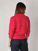 Handgebreide alpaca trui daisy