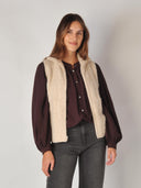 Zacht alpaca gilet met rits chaleco elisa