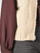 Zacht alpaca gilet met rits chaleco elisa