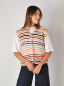 Handgebreid alpaca gilet anabel