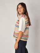 Handgebreid alpaca gilet anabel