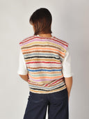 Handgebreid alpaca gilet anabel