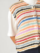 Handgebreid alpaca gilet anabel