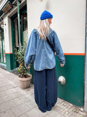 Oversized denim blouse atlas