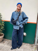 Donkere barrel jeans aalthea