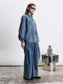 Oversized denim blouse atlas