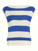 Blauw gestreepte top eva
