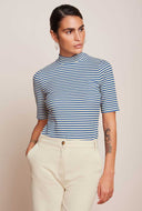 Blauwe turtle top mariniere stripe