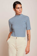 Blauwe turtle top mariniere stripe