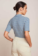 Blauwe turtle top mariniere stripe