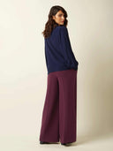 Bordeaux wide leg pantalon chloe