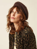 Bruine beret posh